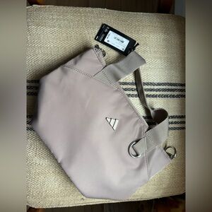 Adidas Premium Mini Tote Crossbody Bag Chalky Brown Small Handbag NWT